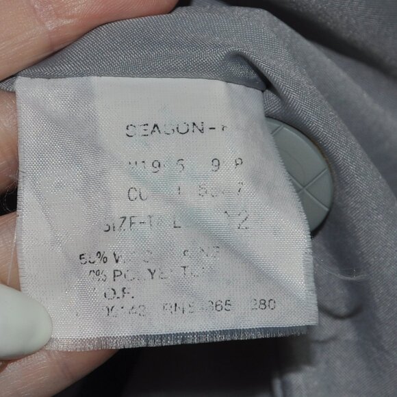 Vintage Tanjay Wool Blend Neutral Plaid Jacket 12 Union Made in Canada - Picture 12 of 12